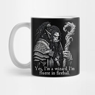 Half-Orc Wizard Mug